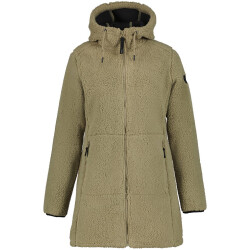 ICEPEAK Agra Teddy-Kapuzenmantel Damen 81 - khaki S