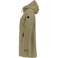 ICEPEAK Agra Teddy-Kapuzenmantel Damen 81 - khaki S