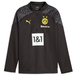 PUMA BVB Borussia Dortmund 1/4-Zip Trainingsshirt mit...