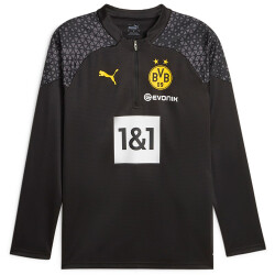 PUMA BVB Borussia Dortmund 1/4-Zip Trainingsshirt mit...