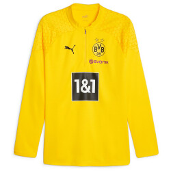 PUMA BVB Borussia Dortmund 1/4-Zip Trainingsshirt mit...