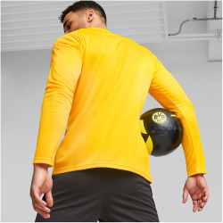 PUMA BVB Borussia Dortmund 1/4-Zip Trainingsshirt mit Sponsor 01 - cyber yellow-puma black L