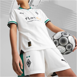 PUMA Borussia Mönchengladbach CB Replica Shorts 2023/24 Kinder 01 - PUMA white-power green 116