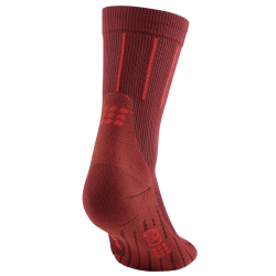 CEP Pinstripe Mid-Cut Laufsocken Herren 341 - red III (39-42)