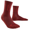 CEP Pinstripe Mid-Cut Laufsocken Herren 341 - red III (39-42)