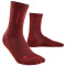 CEP Pinstripe Mid-Cut Laufsocken Damen 341 - red II (34-37)