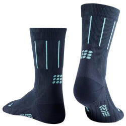 CEP Pinstripe Mid-Cut Laufsocken Damen 039 - blue II (34-37)