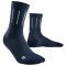 CEP Pinstripe Mid-Cut Laufsocken Damen 039 - blue II (34-37)