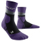 CEP Max Cushion Mid-Cut Wandersocken Damen 824 - grey/purple II (34-37)