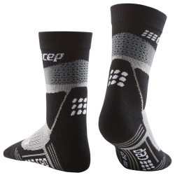 CEP Max Cushion Mid-Cut Wandersocken Damen 280 - grey/black II (34-37)