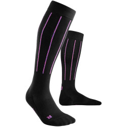 CEP Pinstripe lange Laufsocken Damen 301 - black II (34-37)
