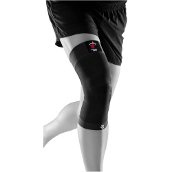 BAUERFEIND NBA Kompressions-Kniebandage Schwarz, Miami Heat S
