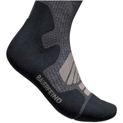 BAUERFEIND Merino Mid Cut Outdoor Socken Herren lava grey 46-49