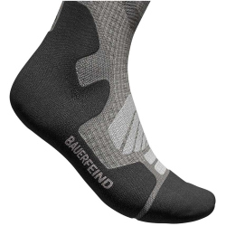 BAUERFEIND SPORTS Outdoor Merino Kompressionssocken Damen stone grey L 43-46
