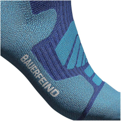 BAUERFEIND SPORTS Outdoor Merino Kompressionssocken Herren ocean blue L 46-49