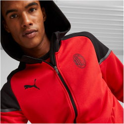 PUMA AC Milan Casuals Kapuzenjacke Herren 01 - for all time red/puma black M