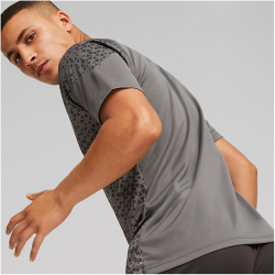 PUMA AC Milan Trainingsshirt Herren 15 - flat medium gray/for all time red M