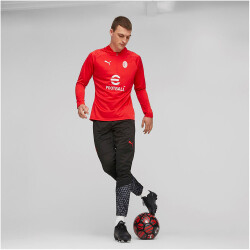 PUMA AC Milan 1/4-Zip Trainings-Top Herren 12 - for all time red/feather gray S