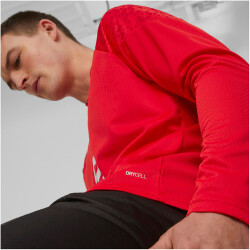 PUMA AC Milan 1/4-Zip Trainings-Top Herren 12 - for all time red/feather gray S