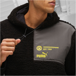 PUMA BVB Borussia Dortmund FtblCulture Q4 Hoodie Herren 14 - PUMA black/shadow gray 3XL