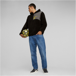 PUMA BVB Borussia Dortmund FtblCulture Q4 Hoodie Herren 14 - PUMA black/shadow gray 3XL