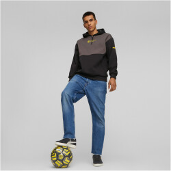 PUMA BVB Borussia Dortmund FtblCulture Hoodie Herren 13 - shadow gray/puma black L