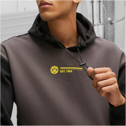 PUMA BVB Borussia Dortmund FtblCulture Hoodie Herren 13 - shadow gray/puma black L