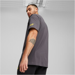 PUMA BVB Borussia Dortmund FtblCulture T-Shirt Herren 13 - shadow gray/puma black M