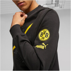 PUMA BVB Borussia Dortmund FtblCore Graphic Sweatshirt Herren 02 - PUMA black/cyber yellow M