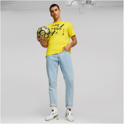 PUMA BVB Borussia Dortmund FtblCore Graphic T-Shirt Herren 01 - cyber yellow/puma black L