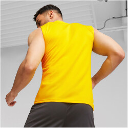 PUMA BVB Borussia Dortmund ärmelloses Trainingsshirt mit Sponsor Herren 01 - cyber yellow/puma black M