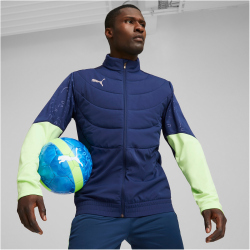 PUMA Individual Winterized Trainingsjacke Herren 01 - persian blue/eucalyptus S