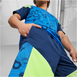 PUMA individualCUP Fußballshorts Herren 54 - persian blue/pro green XS