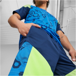 PUMA individualCUP Fußballshorts Herren 54 - persian blue/pro green XL