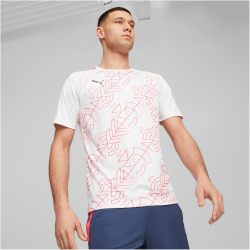 PUMA teamLIGA Graphic Trainingsshirt Herren 53 - PUMA white/fire orchid 3XL