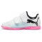 PUMA Future 7 Play IT V Hallen-Fu&szlig;ballschuhe Kinder 01 - PUMA white/PUMA black/poison pink 32