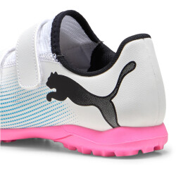 PUMA Future 7 Play TT V Multinocken-Fußballschuhe Kinder 01 - PUMA white/PUMA black/poison pink 35