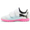 PUMA Future 7 Play TT V Multinocken-Fußballschuhe Kinder 01 - PUMA white/PUMA black/poison pink 35