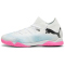 PUMA Future 7 Match IT + Mid Hallen-Fu&szlig;ballschuhe Kinder 01 - PUMA white/PUMA black/poison pink 33