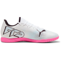PUMA Future 7 Play IT Hallen-Fußballschuhe Herren 01 - PUMA white/PUMA black/poison pink 48.5