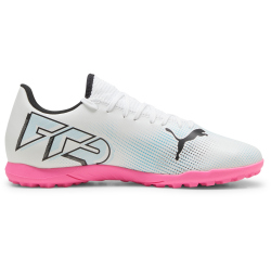 PUMA Future 7 Play TT Multinocken-Fu&szlig;ballschuhe Herren 01 - PUMA white/PUMA black/poison pink 40