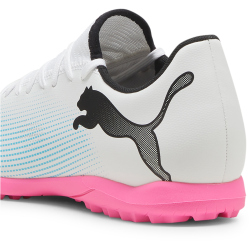 PUMA Future 7 Play TT Multinocken-Fu&szlig;ballschuhe Herren 01 - PUMA white/PUMA black/poison pink 40