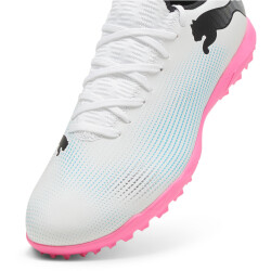 PUMA Future 7 Play TT Multinocken-Fußballschuhe Herren 01 - PUMA white/PUMA black/poison pink 45