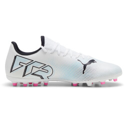 PUMA Future 7 Play MG Multi-Ground Fußballschuhe Herren 01 - PUMA white/PUMA black/poison pink 45