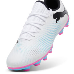 PUMA Future 7 Play FG/AG Fußballschuhe Herren 01 - PUMA white/PUMA black/poison pink 45