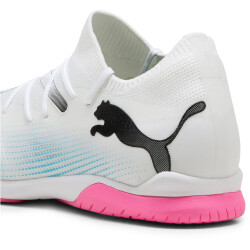 PUMA Future 7 Match IT Hallen-Fußballschuhe Herren 01 - PUMA white/PUMA black/poison pink 44