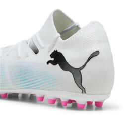 PUMA Future 7 Match MG Multi-Ground Fußballschuhe Herren 01 - PUMA white/PUMA black/poison pink 45