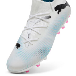 PUMA Future 7 Match MG Multi-Ground Fußballschuhe Herren 01 - PUMA white/PUMA black/poison pink 46