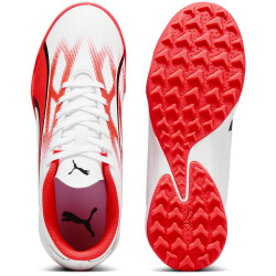 PUMA Ultra Play TT + Mid Multinocken-Fußballschuhe Kinder 01 - PUMA white/PUMA black/fire orchid 33