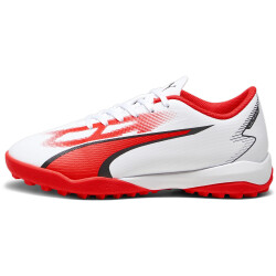 PUMA Ultra Play TT + Mid Multinocken-Fußballschuhe Kinder 01 - PUMA white/PUMA black/fire orchid 33